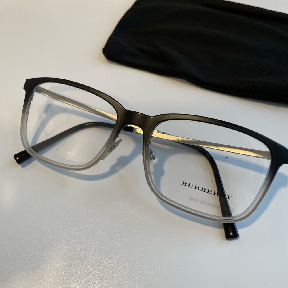 Burberry Eyeglasses B1315 1159 Matte black Gradient/Gunmetal  54-17 145